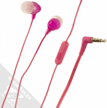 Sony MDR-EX15AP originální stereo headset s tlačítkem a konektorem Jack 3,5mm růžová (pink)