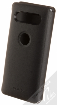 Sony SCSH50 Style Cover Stand originální flipové pouzdro pro Sony Xperia XZ2 Compact černá (black) zezadu