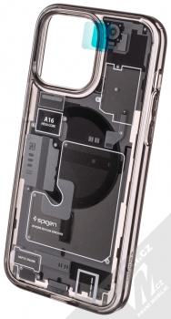 Spigen Ultra Hybrid ZeroOne Mag MagSafe odolný ochranný kryt pro Apple iPhone 14 Pro Max šedá průhledná (grey transparent)