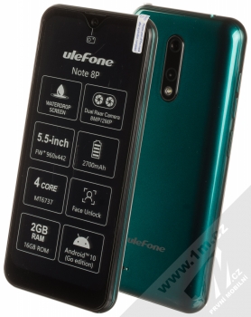 Ulefone Note 8P tmavě zelená (midnight green)
