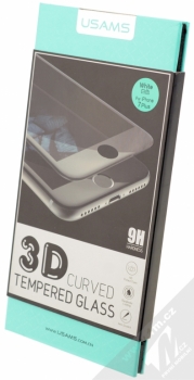 USAMS 3D Curved Tempered Glass barevné ochranné tvrzené sklo na displej pro Apple iPhone 7 Plus bílá (white) krabička