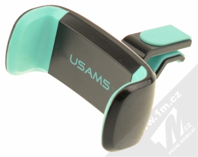 USAMS C Series Car Holder univerzální držák do mřížky ventilace v automobilu pro mobilní telefon, mobil, smartphone černo zelená (black mint)