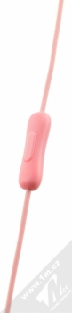 USAMS EP-9 sluchátka s mikrofonem a ovladačem růžová (pink) ovladač