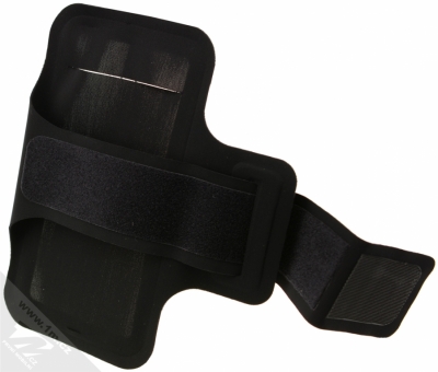 USAMS Sports Armband pouzdro na paži pro mobilní telefon do 5,5 palců černá (black) rozepnuté