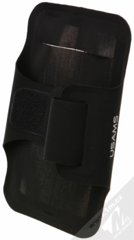 USAMS Sports Armband pouzdro na paži pro mobilní telefon do 5,5 palců černá (black) zezadu