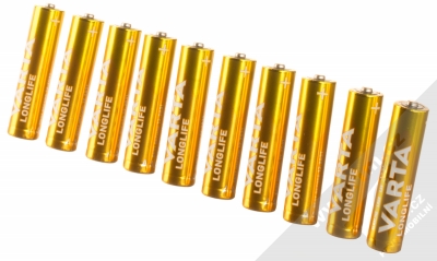 Varta Longlife mikrotužkové baterie AAA LR03 10ks zlatá žlutá (gold yellow)