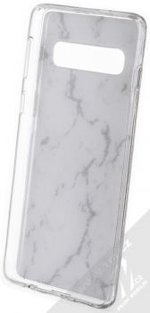 Vennus Stone Case ochranný kryt pro Samsung Galaxy S10 bílý howlit (white howlite) zepředu