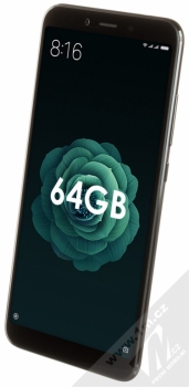XIAOMI MI A2 4GB/64GB Global Version CZ LTE černá (black) šikmo zepředu