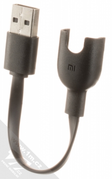 Xiaomi Charging Cable originální nabíjecí USB kabel pro Xiaomi Mi Band 3 (XMCDQ02HM) černá (black) zezadu