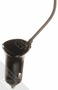 XO CC36 3in1 nabíječka do auta s konektory Apple Lightning, USB Type-C, microUSB a USB výstupem 15W černá (black) nabíječka