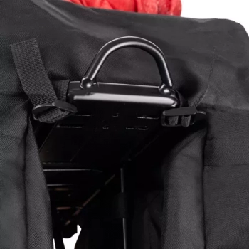 1Mcz Brašna na kolo s uchycením na nosič, objemem 60l a popruhy černá (black)