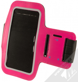 1Mcz Armband sportovní pouzdro na paži pro mobilní telefon od 5.0 do 6.0 palců růžová (pink)