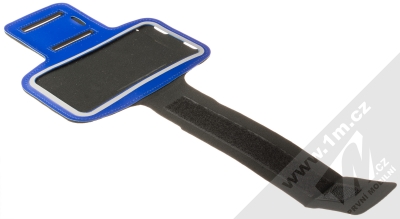 1Mcz Armband2 sportovní pouzdro na paži pro mobilní telefon od 5.0 do 6.0 palců modrá (blue) rozepnuté