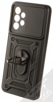 1Mcz Armor CamShield odolný ochranný kryt s držákem na prst pro Samsung Galaxy A33 5G černá (black) otevřené držák