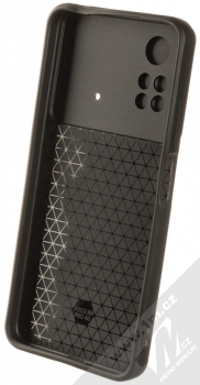 1Mcz Armor CamShield odolný ochranný kryt s držákem na prst pro Xiaomi Poco M4 Pro černá (black) zepředu