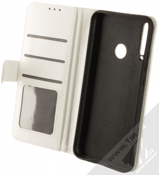 1Mcz Backhand Book flipové pouzdro pro Huawei P40 Lite E bílá (white) otevřené