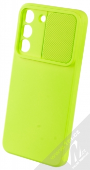 1Mcz CamShield Soft ochranný kryt pro Samsung Galaxy S22 5G limetkově zelená (lime green) otevřené