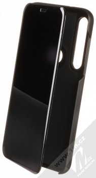 1Mcz Clear View flipové pouzdro pro Moto G8 Plus černá (black)
