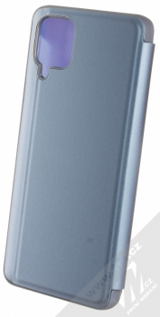 1Mcz Clear View flipové pouzdro pro Samsung Galaxy A12 modrá (blue) zezadu