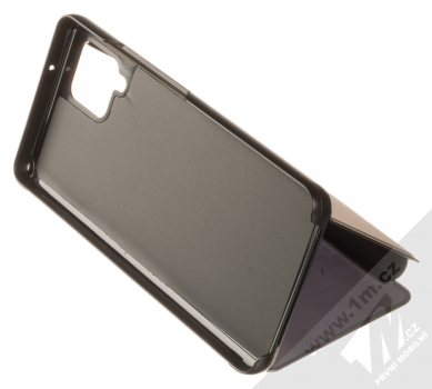 1Mcz Clear View flipové pouzdro pro Samsung Galaxy A42 5G černá (black) stojánek