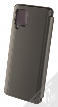 1Mcz Clear View flipové pouzdro pro Samsung Galaxy A42 5G černá (black) zezadu