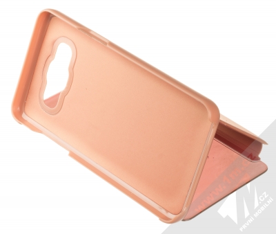 1Mcz Clear View flipové pouzdro pro Samsung Galaxy J5 (2016) růžová (pink) stojánek