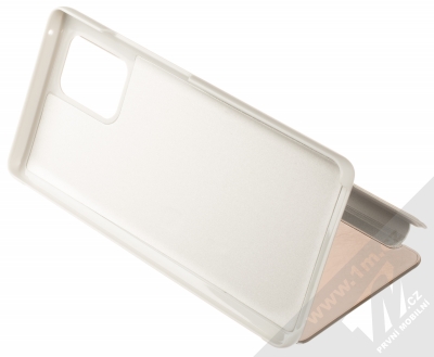 1Mcz Clear View flipové pouzdro pro Samsung Galaxy S10 Lite stříbrná (silver) stojánek