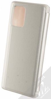 1Mcz Clear View flipové pouzdro pro Samsung Galaxy S10 Lite stříbrná (silver) zezadu