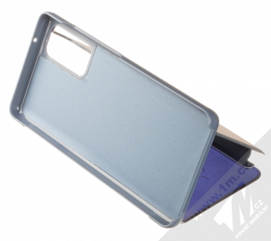 1Mcz Clear View flipové pouzdro pro Samsung Galaxy S20 FE, Galaxy S20 FE 5G modrá (blue) stojánek