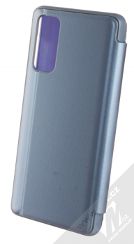 1Mcz Clear View flipové pouzdro pro Samsung Galaxy S20 FE, Galaxy S20 FE 5G modrá (blue) zezadu