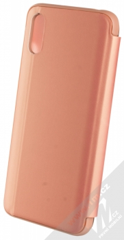 1Mcz Clear View flipové pouzdro pro Xiaomi Redmi 9A růžová (pink) zezadu