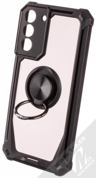 1Mcz Defender Ring odolný ochranný kryt s držákem na prst pro Samsung Galaxy S22 Plus 5G černá (black) držák
