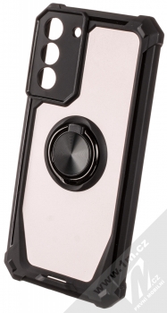 1Mcz Defender Ring odolný ochranný kryt s držákem na prst pro Samsung Galaxy S22 Plus 5G černá (black)