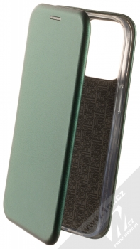 1Mcz Elegance Book flipové pouzdro pro Apple iPhone 13 Pro tmavě zelená (dark green)