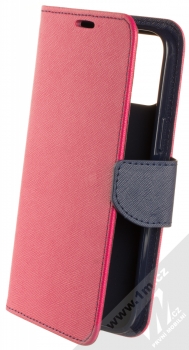 1Mcz Fancy Book flipové pouzdro pro Apple iPhone 12 Pro Max růžová modrá (pink blue)