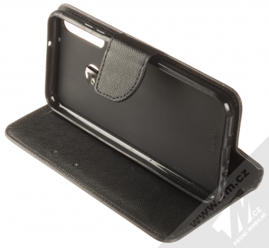 1Mcz Fancy Book flipové pouzdro pro Huawei P40 Lite E černá (black) stojánek