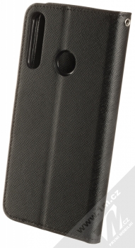 1Mcz Fancy Book flipové pouzdro pro Huawei P40 Lite E černá (black) zezadu
