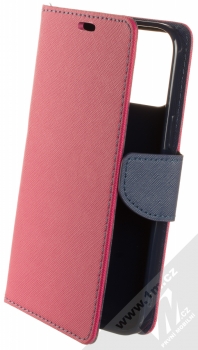 1Mcz Fancy Book flipové pouzdro pro Apple iPhone 13 Pro Max růžová modrá (pink blue)