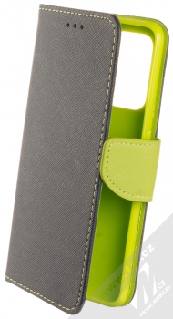 1Mcz Fancy Book flipové pouzdro pro Oppo A94 5G, F19 Pro Plus 5G, Reno5 Z modrá limetkově zelená (blue lime)