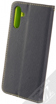 1Mcz Fancy Book flipové pouzdro pro Samsung Galaxy A13 5G modrá limetkově zelená (blue lime) zezadu