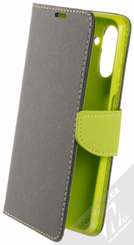 1Mcz Fancy Book flipové pouzdro pro Samsung Galaxy A13 5G modrá limetkově zelená (blue lime)