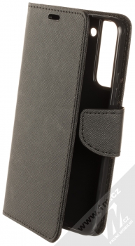 1Mcz Fancy Book flipové pouzdro pro Samsung Galaxy S22 Plus 5G černá (black)