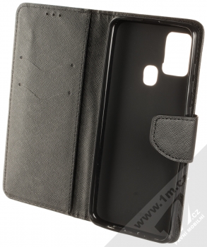 1Mcz Fancy Book flipové pouzdro pro Samsung Galaxy A21s černá (black) otevřené