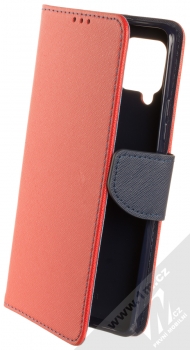 1Mcz Fancy Book flipové pouzdro pro Samsung Galaxy A42 5G červená modrá (red blue)
