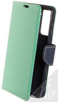 1Mcz Fancy Book flipové pouzdro pro Samsung Galaxy S21 mátově zelená modrá (mint blue)