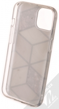1Mcz Geometric Marble Cover ochranný kryt pro Apple iPhone 13 růžově zlatá (rose gold) zepředu