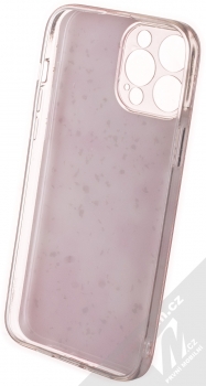 1Mcz Gold Glam Růžové odlesky Skinny TPU ochranný kryt pro Apple iPhone 13 Pro Max růžová (pink) zepředu