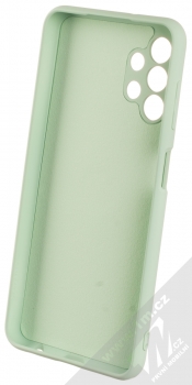 1Mcz Grip Ring Skinny ochranný kryt s držákem na prst pro Samsung Galaxy A13 4G mátově zelená (mint green) zepředu
