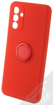 1Mcz Grip Ring Skinny ochranný kryt s držákem na prst pro Samsung Galaxy A04s, Galaxy A13 5G červená (red)