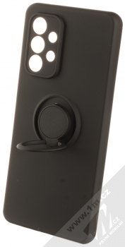 1Mcz Grip Ring Skinny ochranný kryt s držákem na prst pro Samsung Galaxy A53 5G černá (black) držák